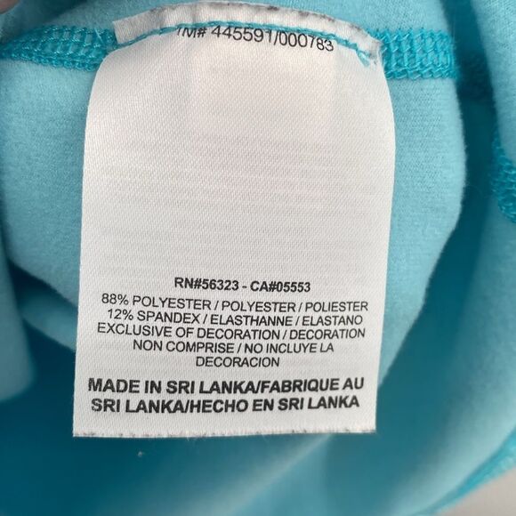 Nike Pro Combat Dri Fit Womens Fitted Long Sleeve Blue Fleece Lined Workout Top - Picture 6 of 9